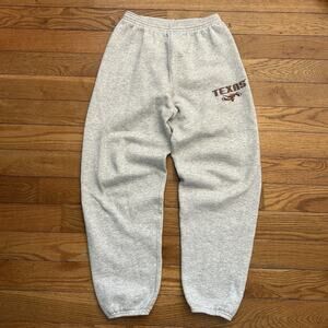 Vintage 90s UT Texas Longhorns Fleece Tultex Joggers Sweatpants Medium